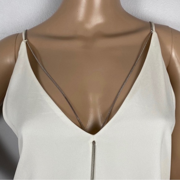 NEW T BY ALEXANDER WANG IVORY CHAIN DETAIL DRESS - Picture 3 of 9